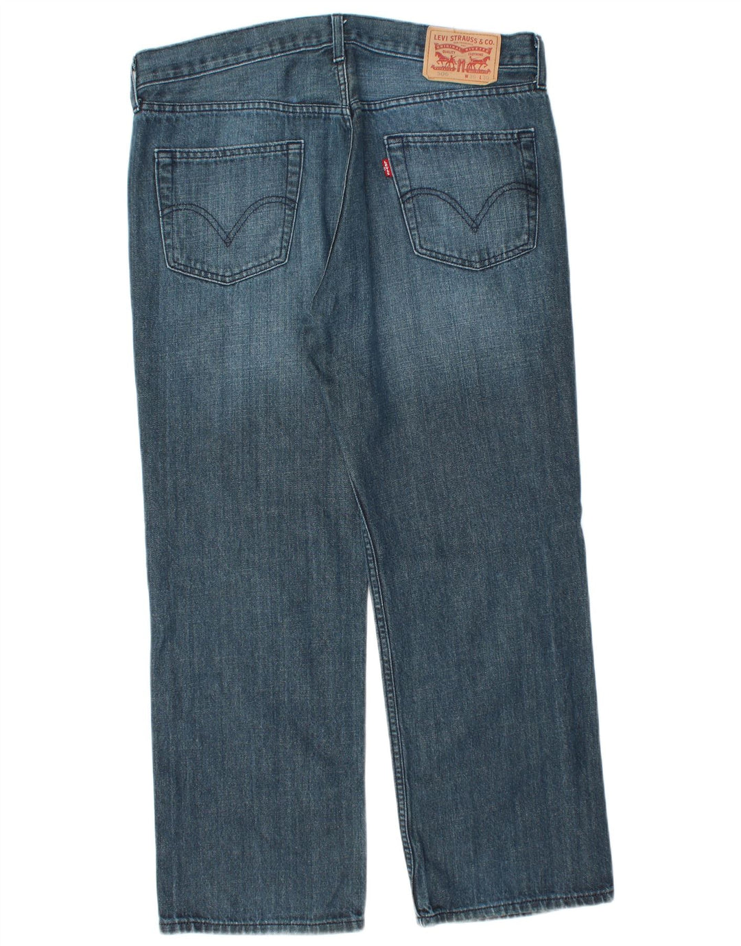 LEVI'S Herren 506 Straight Jeans W36 L28 Blaue Baumwolle