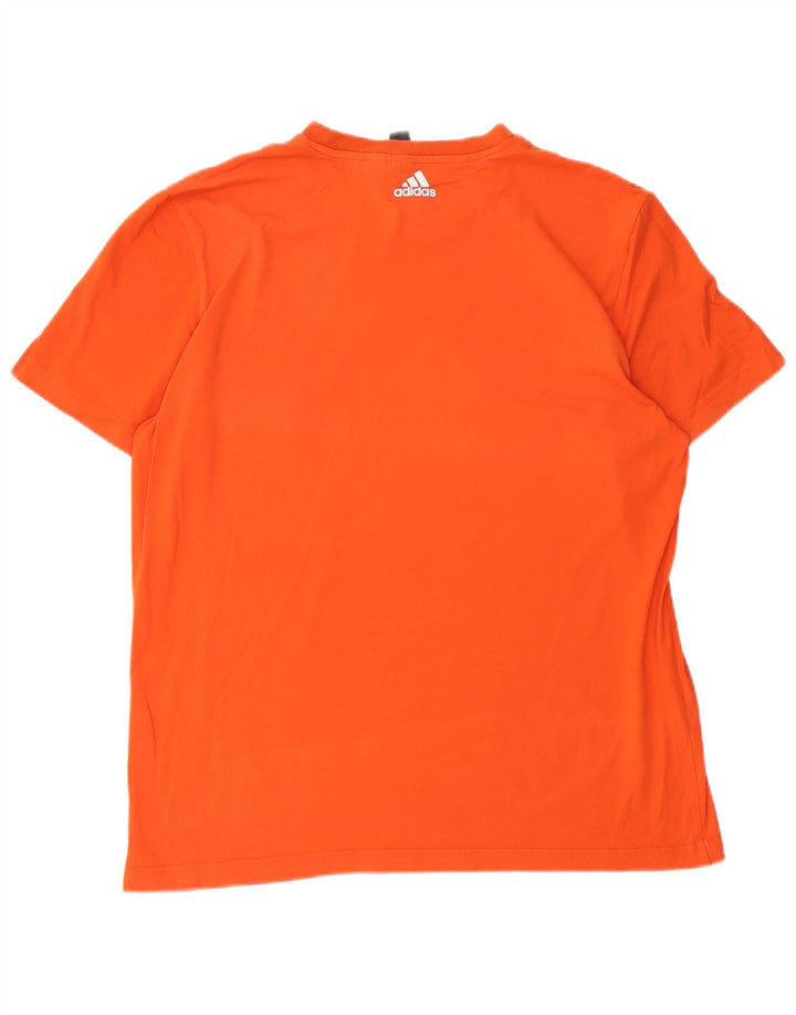 Adidas Herren Grafik T-Shirt Top Large Orange