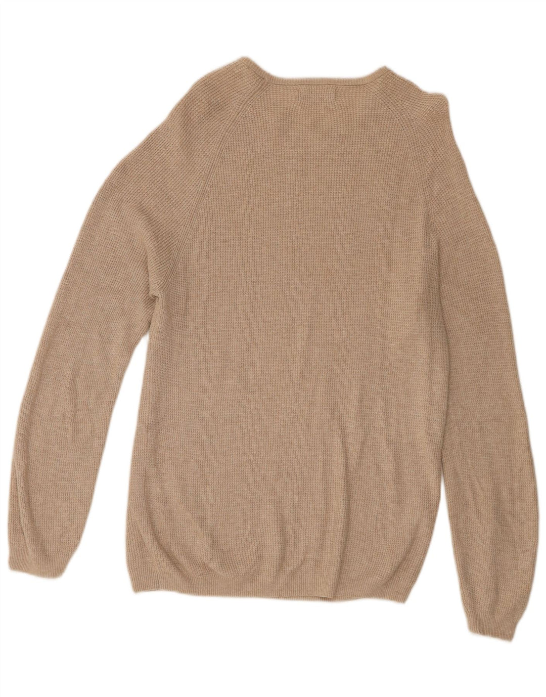 Zara Herren-Pullover mit U-Boot-Ausschnitt, Mittelbeige