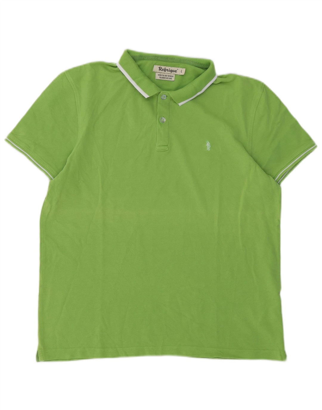 Refrigiwear Herren-Poloshirt, große grüne Baumwolle