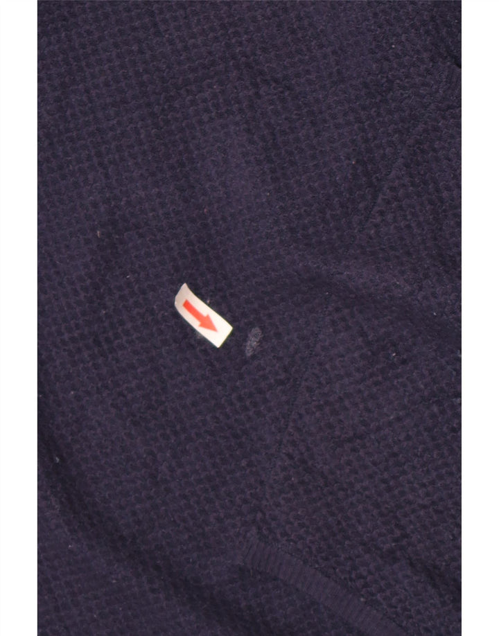 Marks & Spencer Damen Kapuzenpullover UK 14 Medium Marineblau Viskose