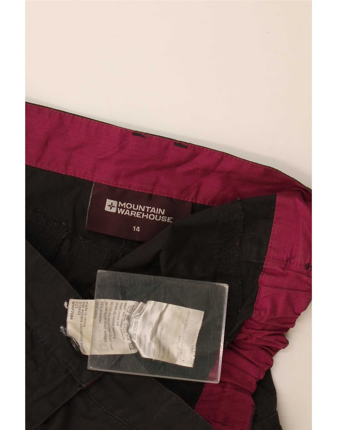 Mountain Warehouse Damen-Cargoshorts UK 14 Large W34 Schwarzes Polyester