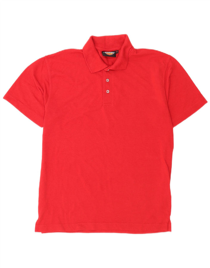 Dickies Herren-Poloshirt aus mittelrotem Polyester