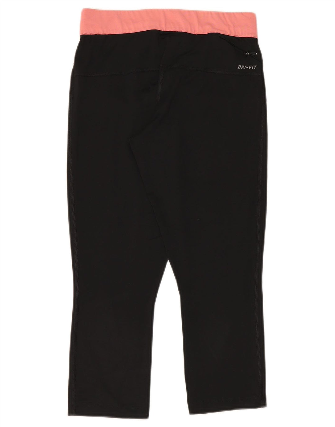 Nike Damen Dri Fit Capri Leggings UK 10 Small Schwarz Polyester