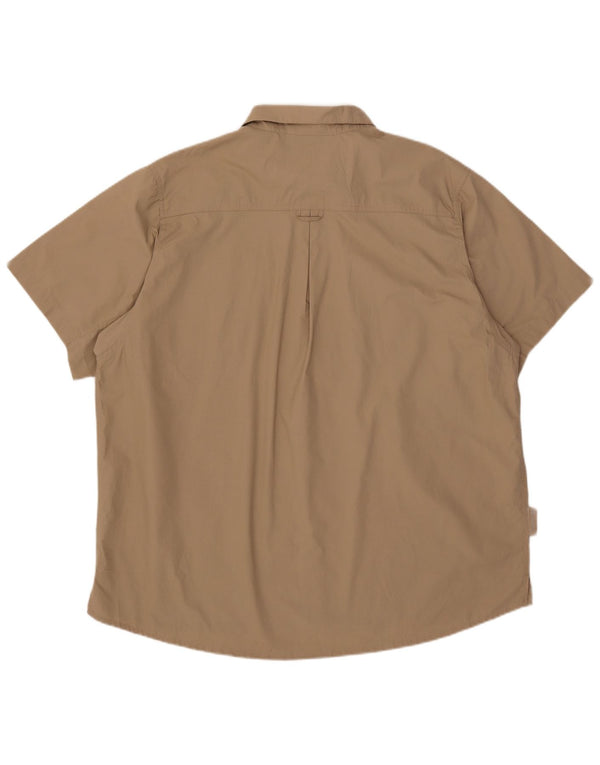 Mountain Warehouse Herren-Kurzarmhemd 2XL Beige Polyester
