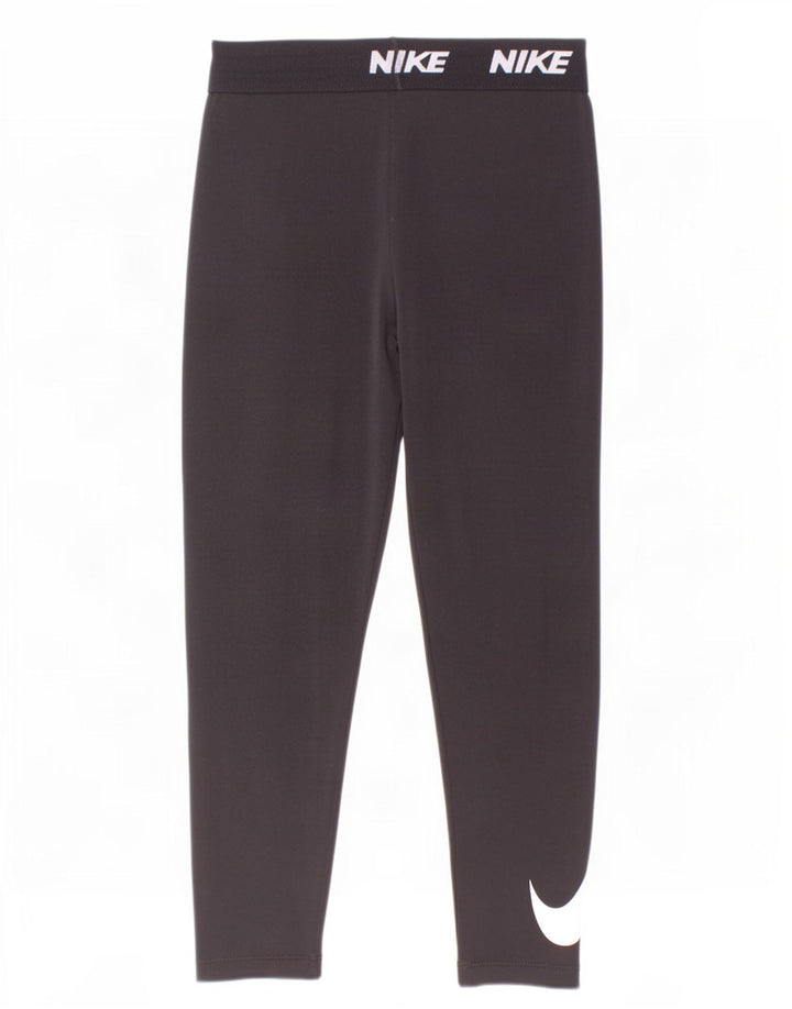 Nike Mädchen-Leggings mit Grafik, 6–7 Jahre, Größe L, Schwarz