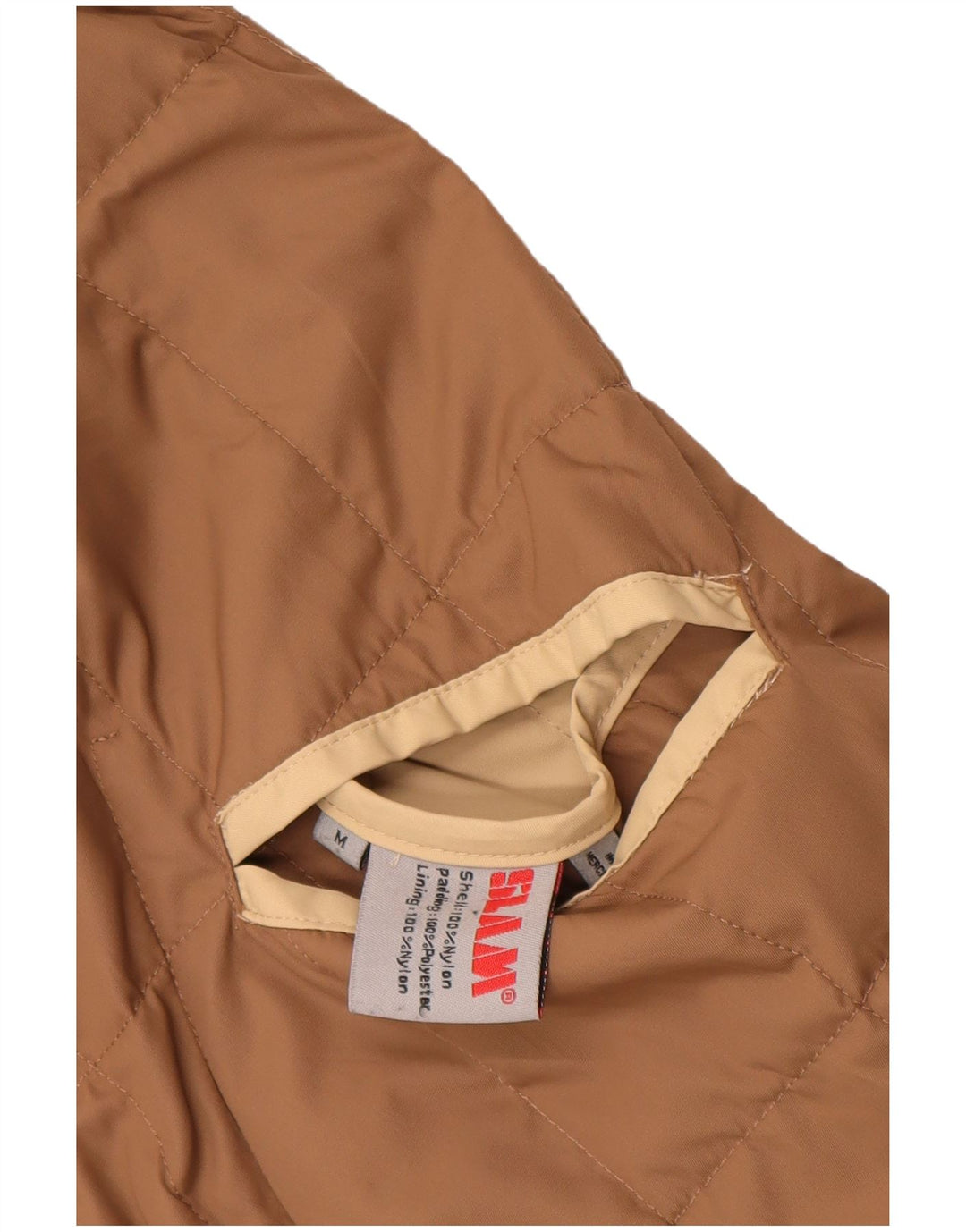 Slam Damen Reversible wattierte Jacke UK 14 Medium Beige Nylon