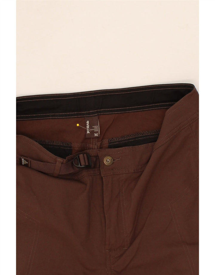 PRANA Womens Straight Capri Trousers UK 14 Medium W34 Brown Vintage Prana and Second-Hand Prana from Messina Hembry 