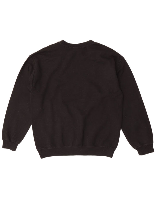 Topshop Damen London Graphic Sweatshirt Pullover UK 14 Medium Schwarz