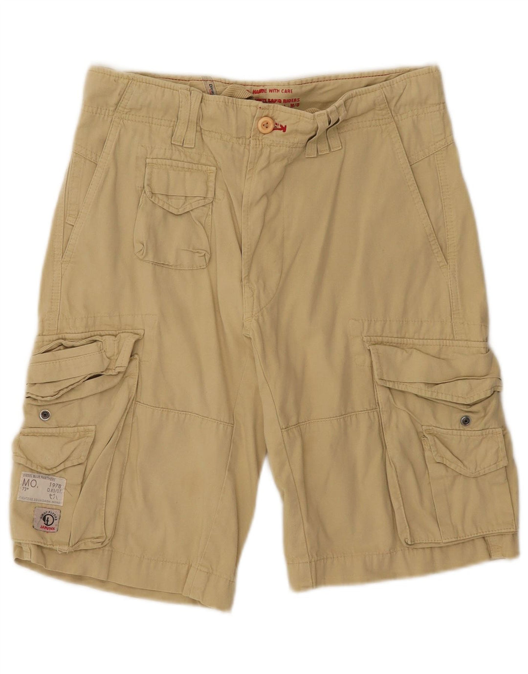 DIESEL Herren Cargoshorts W28 Small Beige Baumwolle