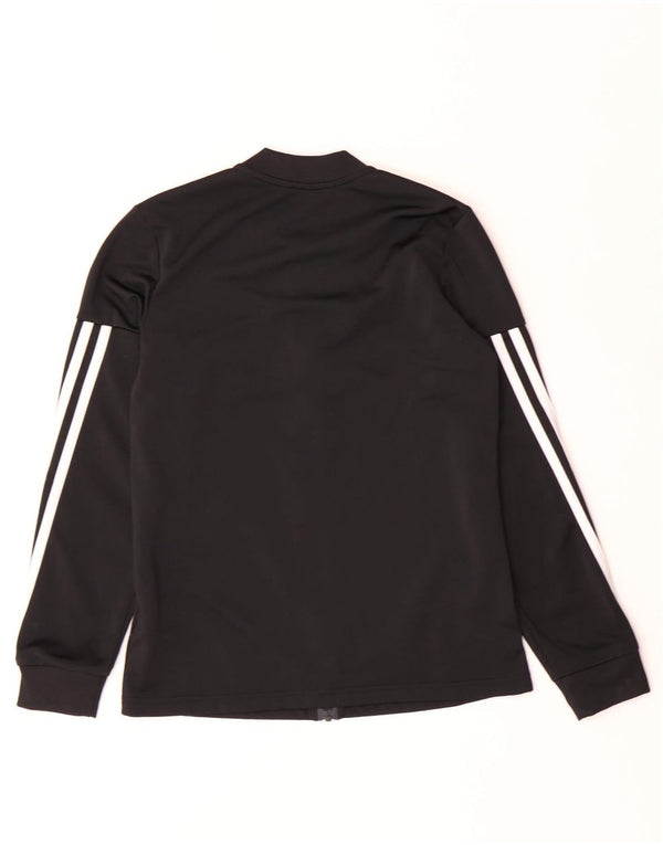 ADIDAS Mädchen-Trainingsanzug-Top-Jacke, 11–12 Jahre, schwarzes Polyester