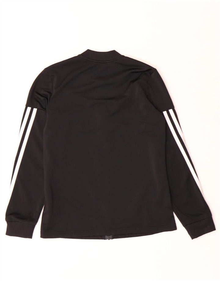 ADIDAS Mädchen-Trainingsanzug-Top-Jacke, 11–12 Jahre, schwarzes Polyester