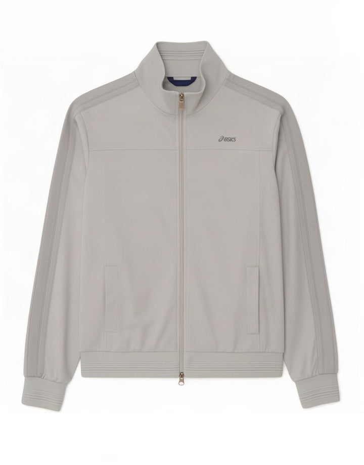 Asics Herren-Trainingsanzug-Top-Jacke, groß, Grau