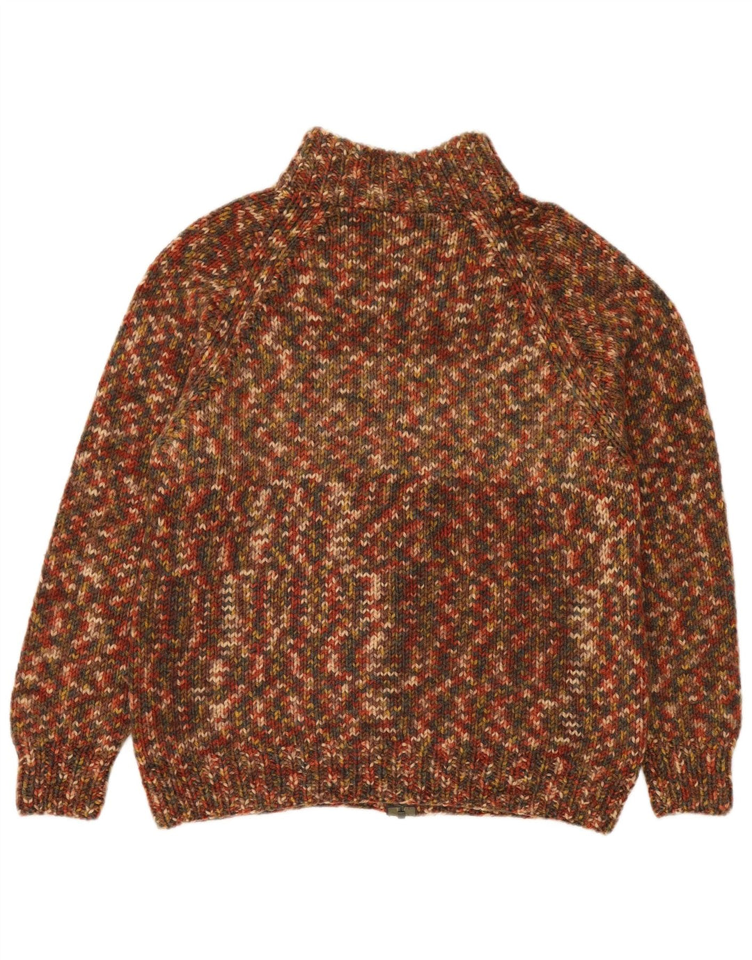 Vintage Herren-Cardigan-Pullover, mittelgroß, mehrfarbig gefleckt