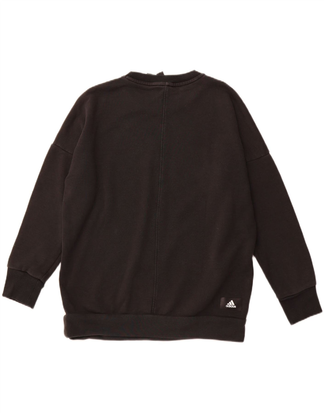 ADIDAS Damen Primegreen Übergroßer Sweatshirt-Pullover UK 8/10 Small Schwarz