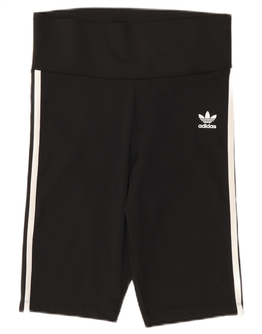 ADIDAS Damen Sportshorts UK 12 Medium Schwarz Polyester