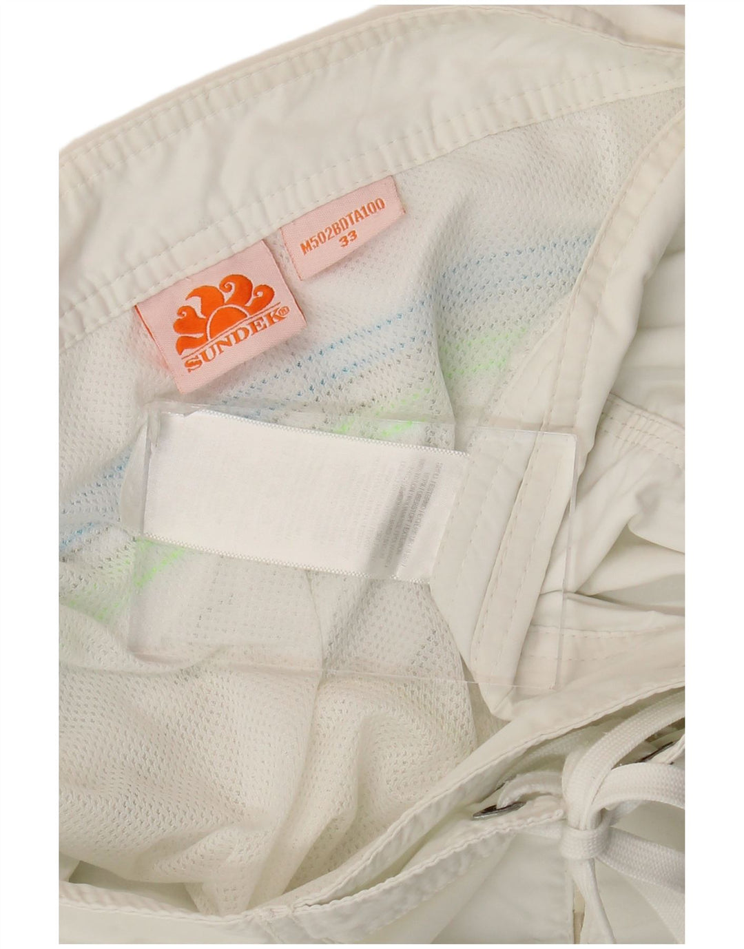 Sundek Herren-Badeshorts, groß, aus weißem Nylon