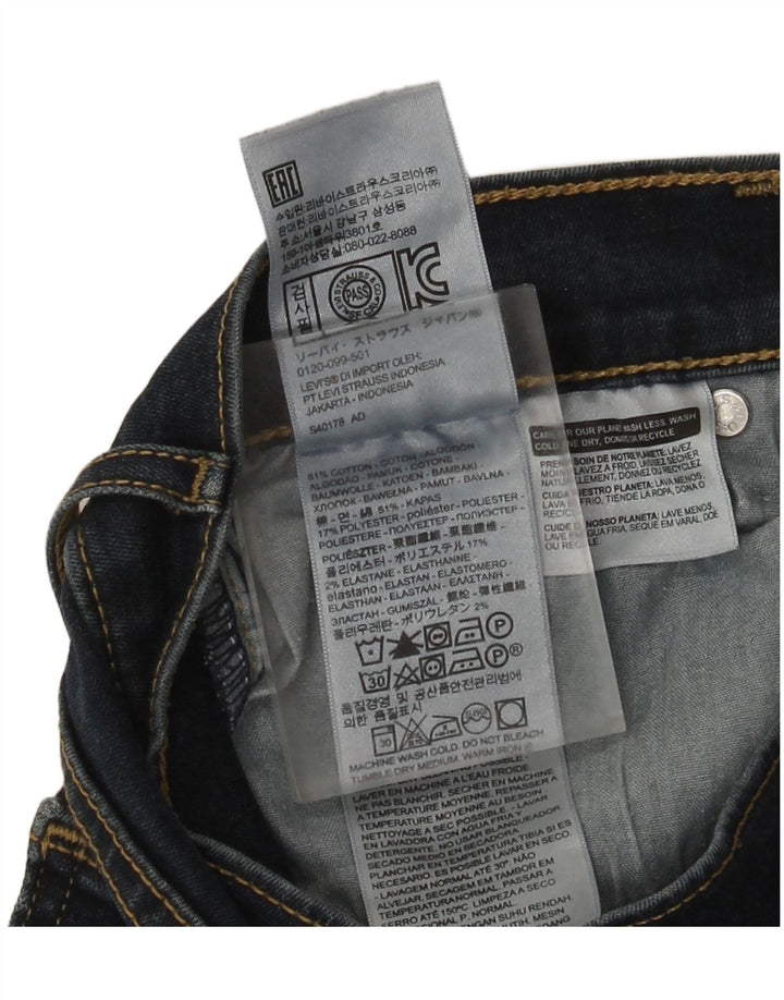 Levi's Damen Skinny Jeans W29 L30 Marineblaue Baumwolle