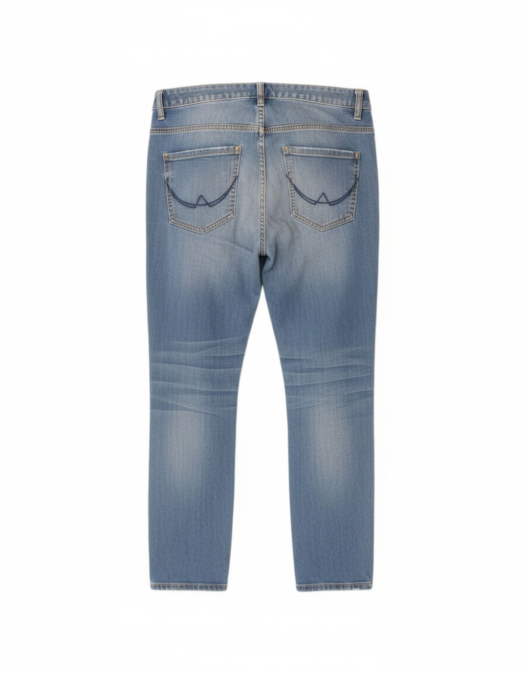 Superdry Damen Riley Distressed Slim Jeans W28 L26 Blaue Baumwolle