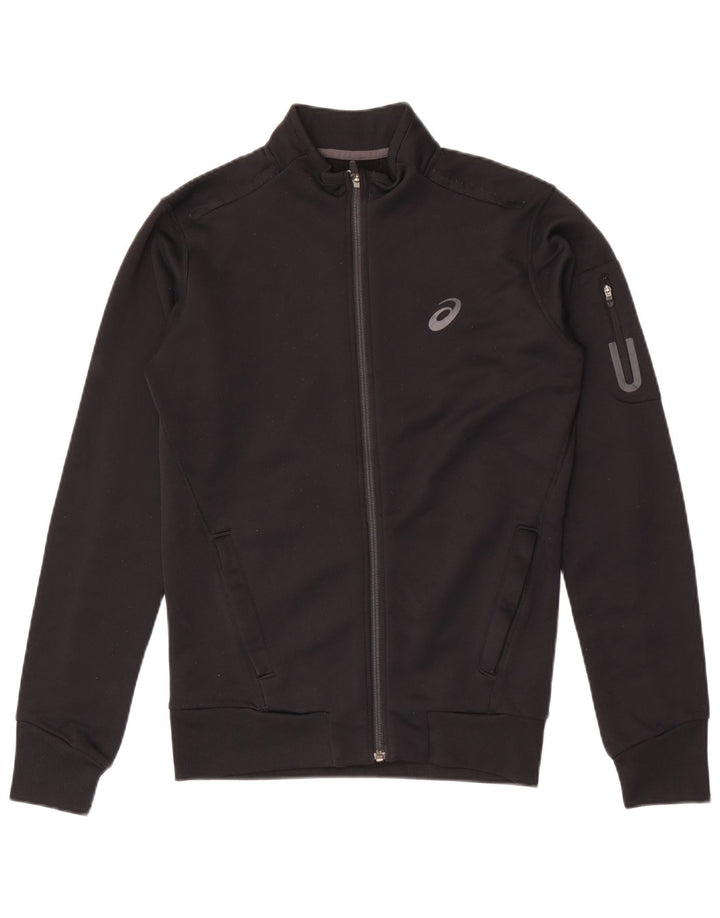 Asics Herren-Trainingsanzug-Oberteil, Jacke, Größe S, Schwarz, Polyester