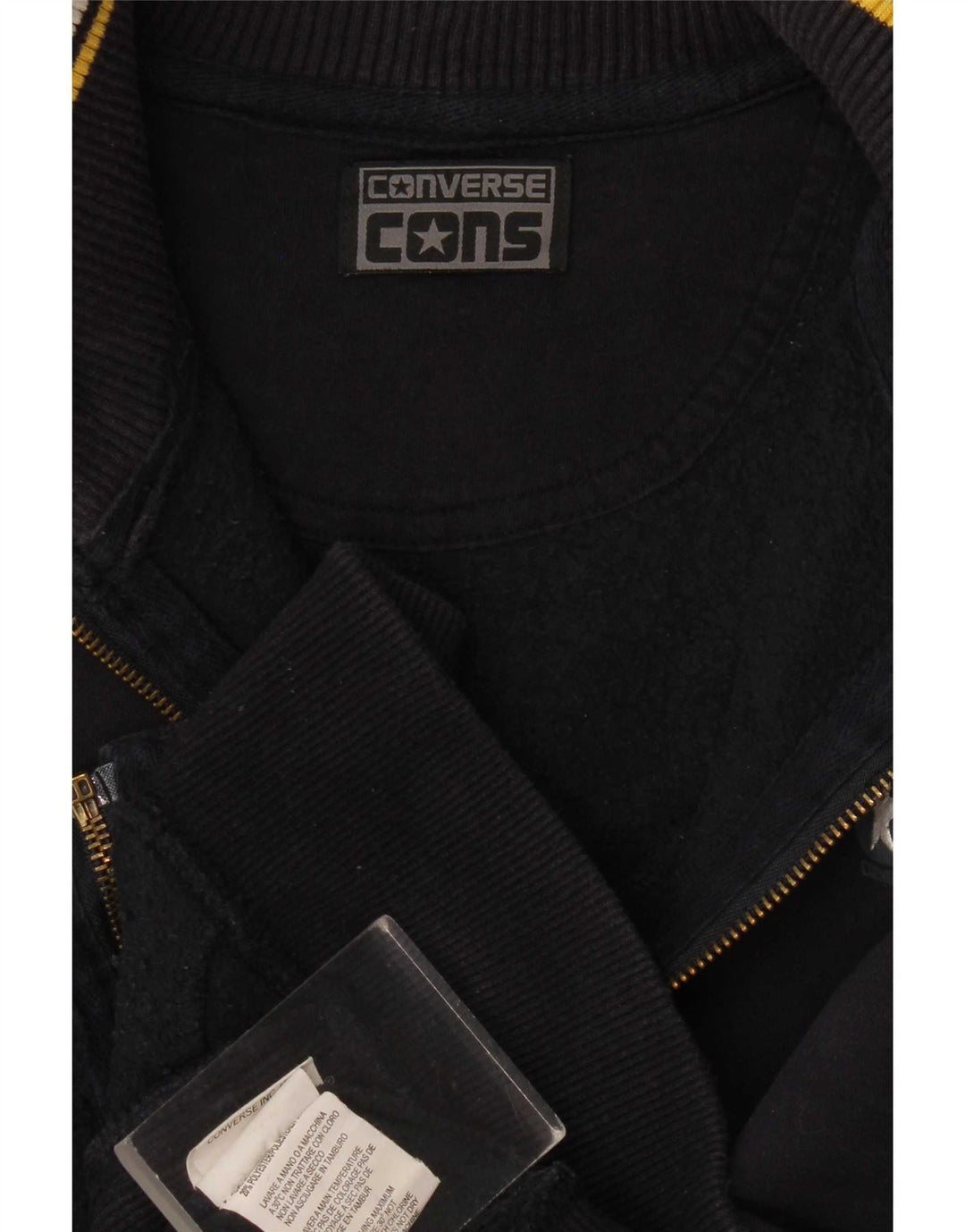 Converse Herren-Trainingsanzugoberteil, Jacke, Größe S, marineblau, Baumwolle