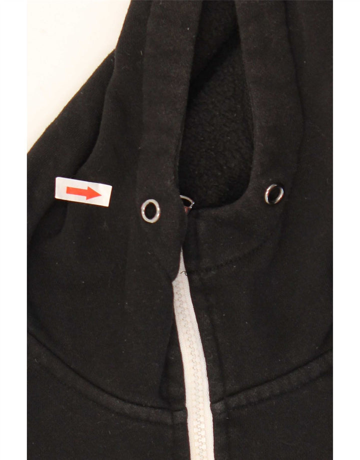 Michael Kors Herren-Kapuzenpullover mit grafischem Reißverschluss, mittelschwarz, Baumwolle
