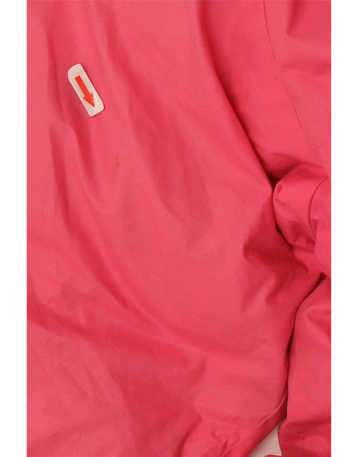 Vintage Herren Kapuzenmantel gepolstert UK 42 XL Rosa Polyester