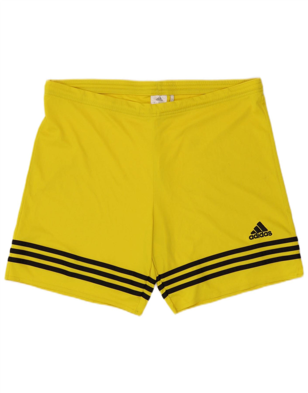 Adidas Herren Sportshorts, groß, gelb gestreift, Polyester