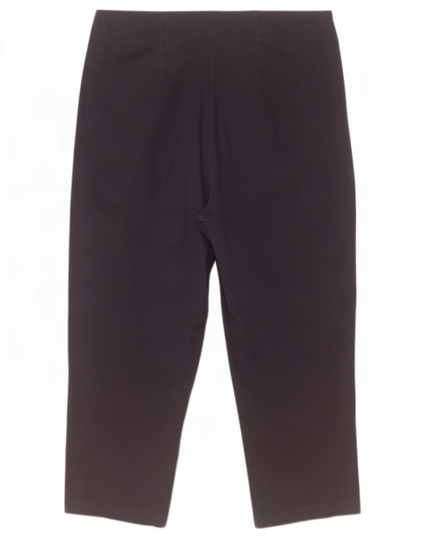 Marks & Spencer Damen Caprihose UK 14 Large W32 L21 Marineblaue Baumwolle