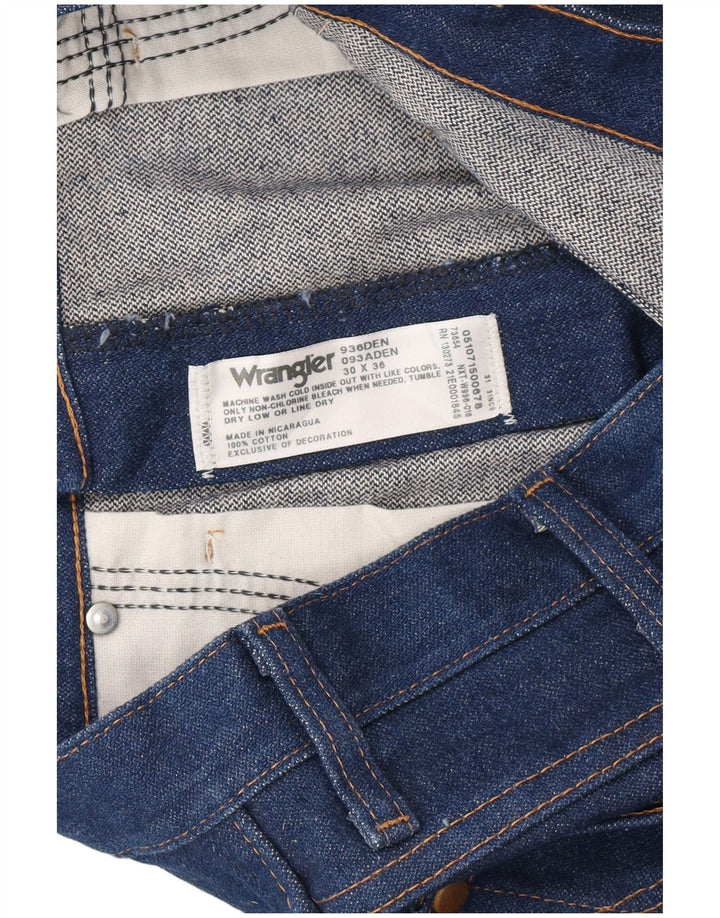 Wrangler Damen Straight Jeans W30 L36 Blaue Baumwolle