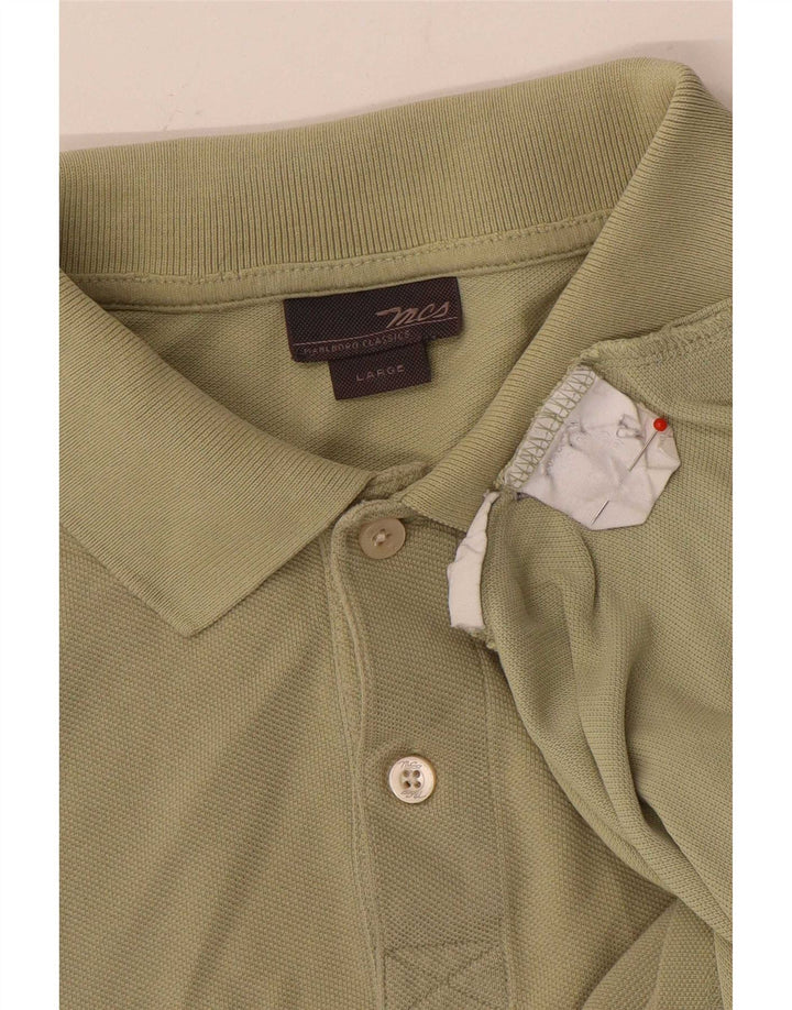 Marlboro Classics Herren-Poloshirt, groß, Khaki, Baumwolle