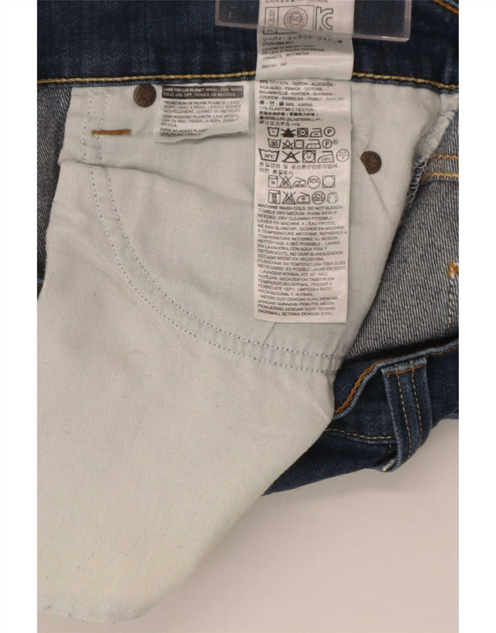 Levi's Herren 506 Straight Jeans W34 L34 Blaue Baumwolle