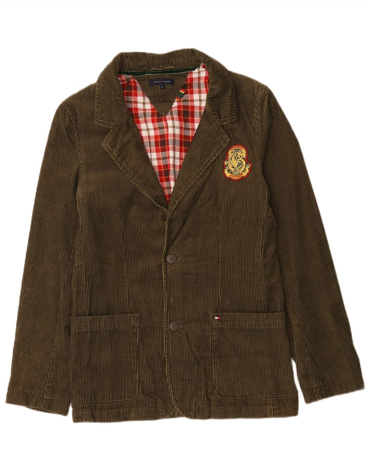 Tommy Hilfiger Cord-Blazer mit 2 Knöpfen für Jungen, 15–16 Jahre, Khaki