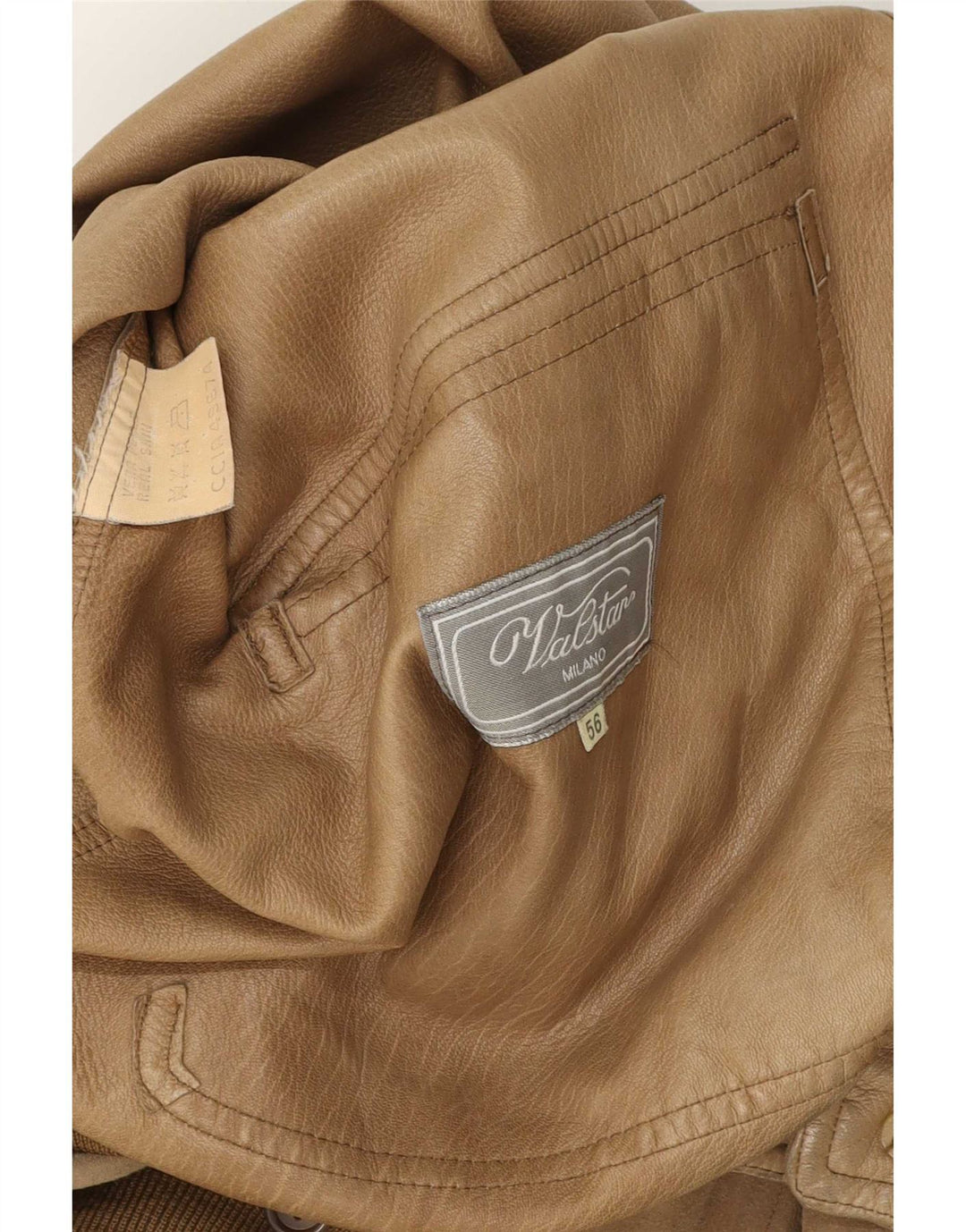 Valstar Herren Lederjacke IT 56 3XL Braun
