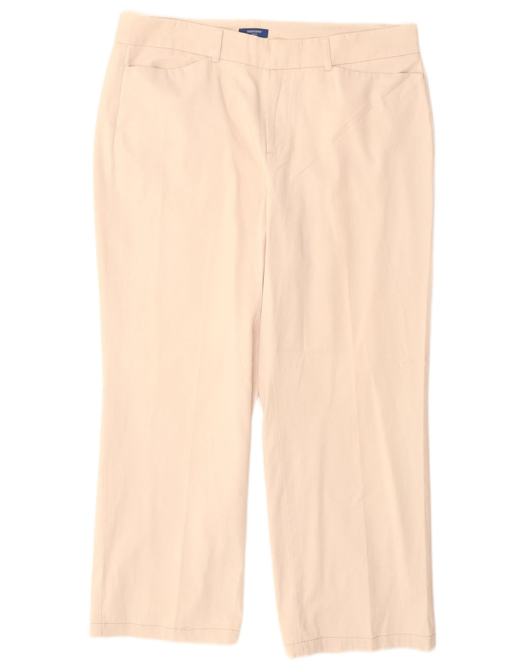 DOCKERS Damen Petite Crop Freizeithose US 12 Large W34 L26 Beige