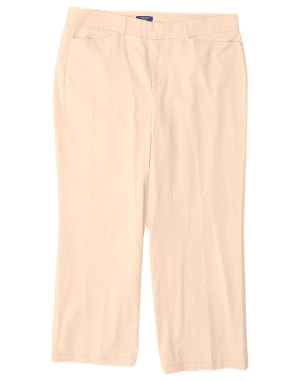 DOCKERS Damen Petite Crop Freizeithose US 12 Large W34 L26 Beige