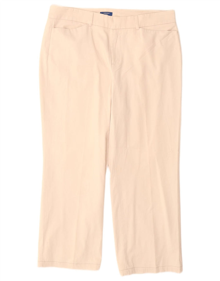DOCKERS Damen Petite Crop Freizeithose US 12 Large W34 L26 Beige