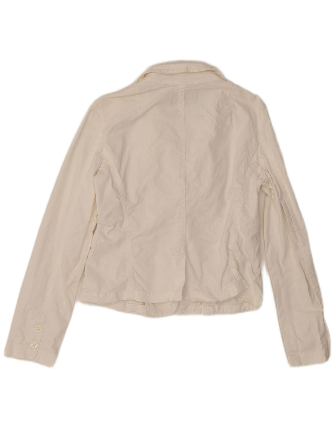 Armani Damen 3-Knopf-Blazerjacke UK 16 Large Weiß