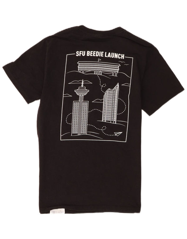 Champion Mens SFU Beedie Launch Graphic T-Shirt Top Small Black Cotton