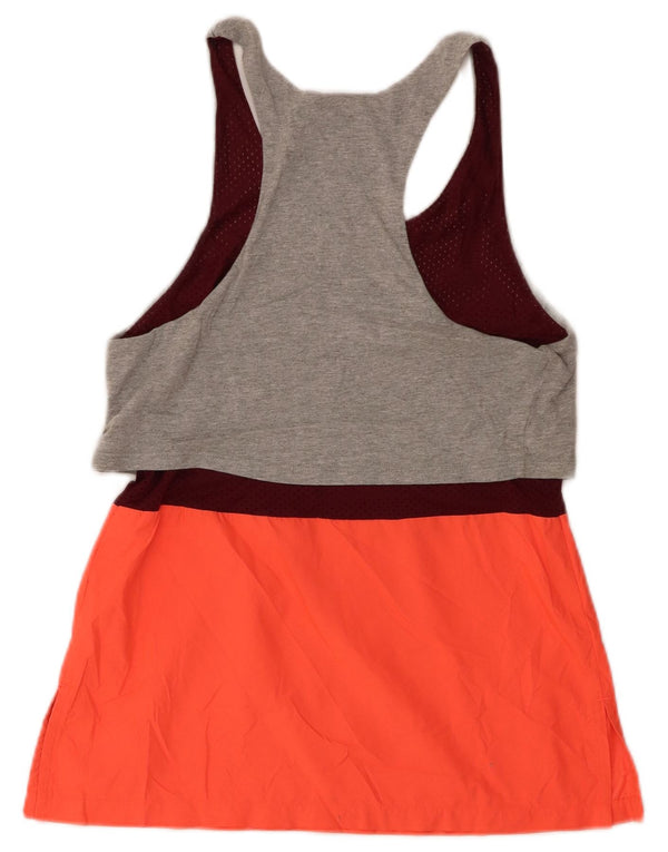 Nike Damen Leichtathletik-Trägershirt mit Grafik, UK 10, Größe S, Grau, Farbblock