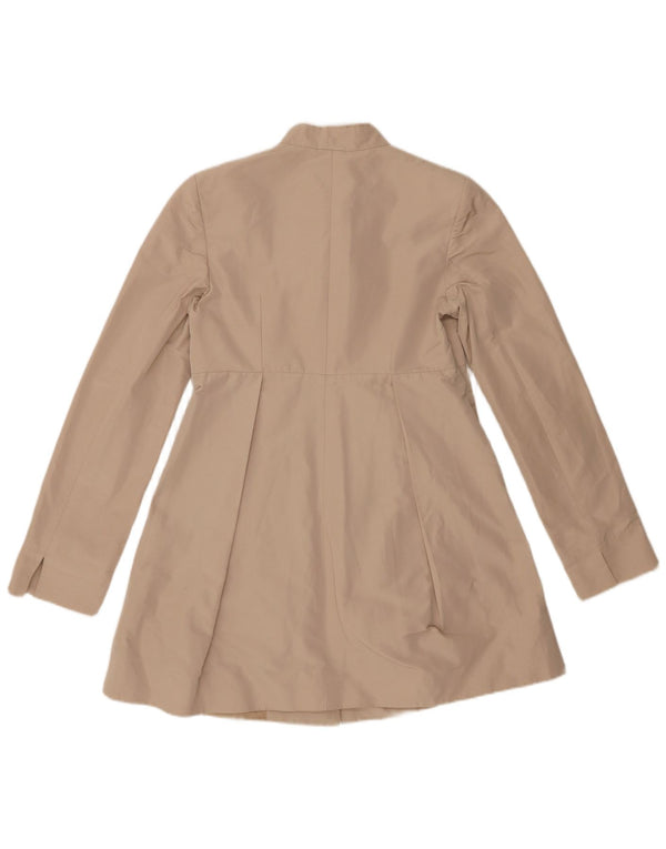 Pinko Womens Longline Blazer Jacke UK 14 Large Beige Polyester