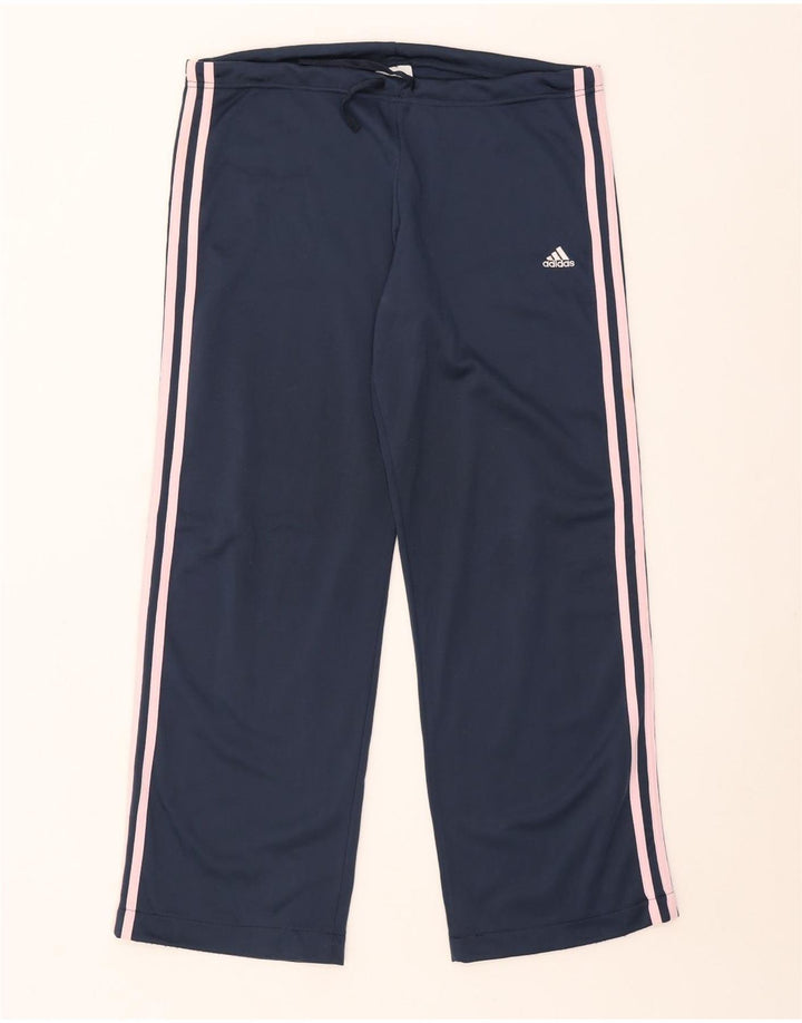 Adidas Herren-Trainingshose, groß, marineblau, Polyester