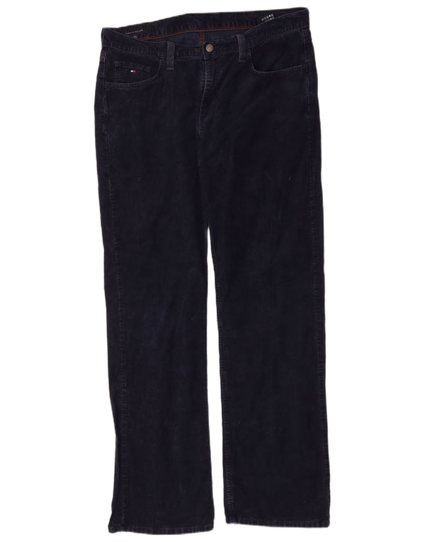 Tommy Hilfiger Gerade Cordhose für Herren, W36, L34, Marineblau, Baumwolle