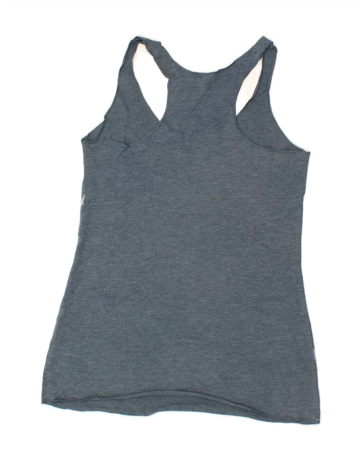 EDDIE BAUER Womens Abstract Pattern Vest Top UKI 6 XS Grey Cotton Vintage Eddie Bauer and Second-Hand Eddie Bauer from Messina Hembry 