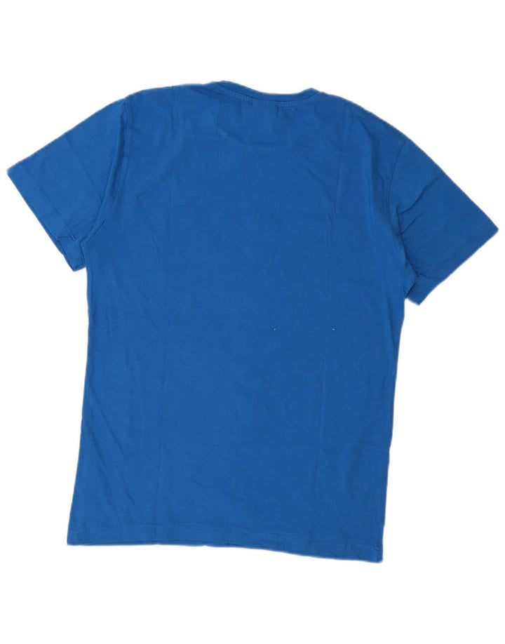 Lotto Herren-T-Shirt mit Grafik, mittelblaue Baumwolle