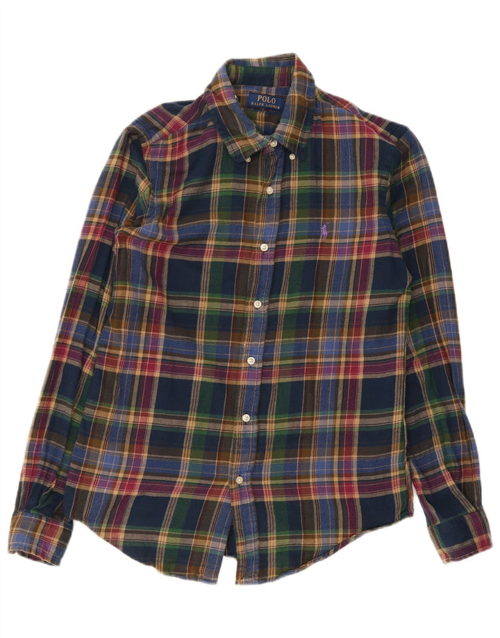 Polo Ralph Lauren Herren-Flanellhemd mit individueller Passform, kleines, mehrfarbiges Karomuster