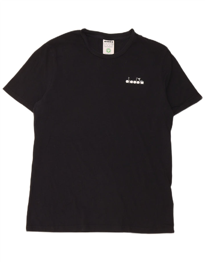 Diadora Herren T-Shirt Top Large Schwarz Baumwolle