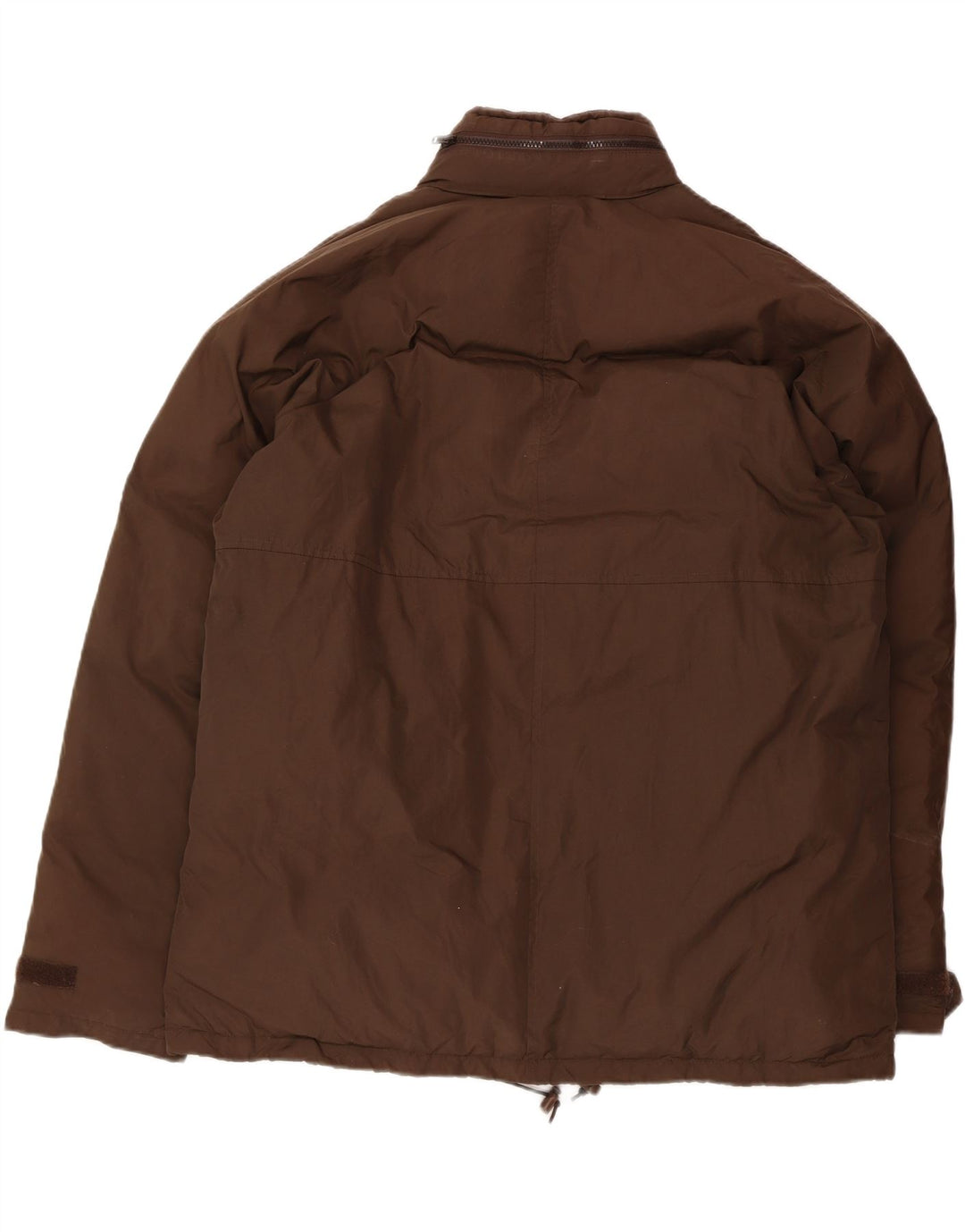 CALVIN KLEIN JEANS Herren-Jacke mit Kapuze, gepolstert, UK 42, XL, braunes Nylon