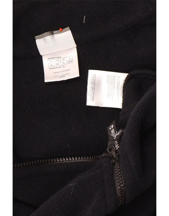 Jack Wolfskin Damen Liner Fleecejacke UK 18/20 XL Schwarz Polyester