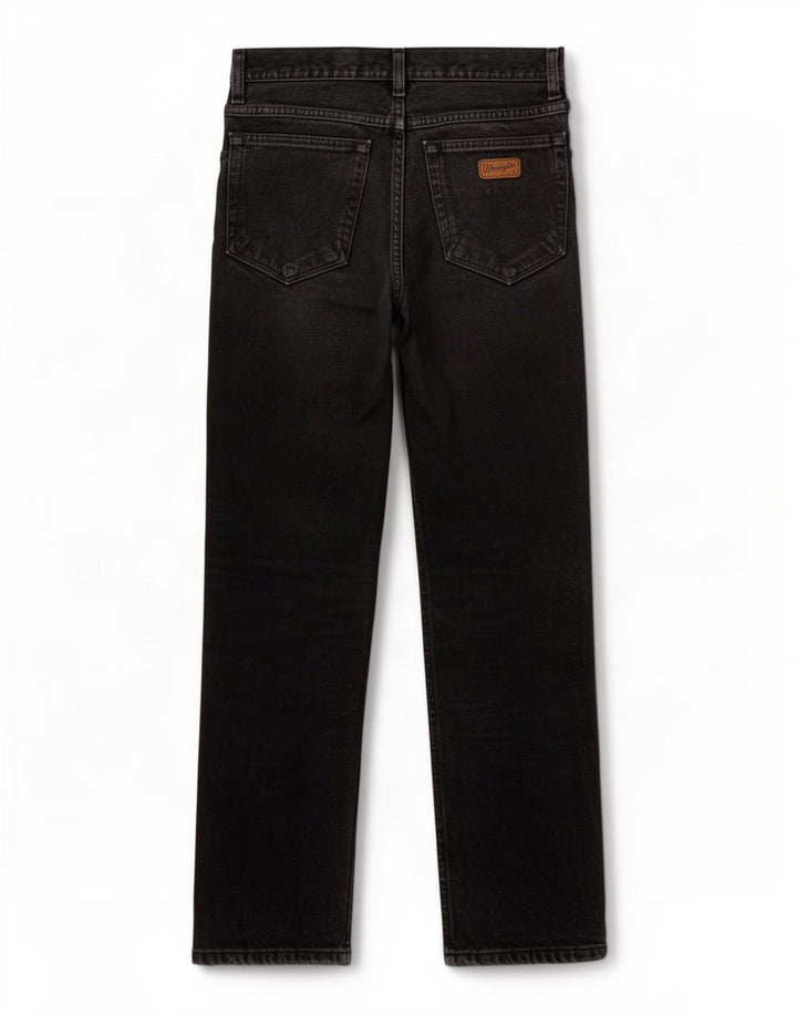 Wrangler Herren Texas Straight Jeans W31 L32 Schwarze Baumwolle